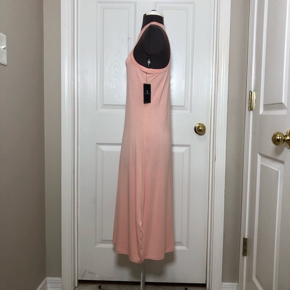 Volcom Stonelight Bodycon Midi High Neck / Racerback Sleeveless Stretchy Dress S - Picture 4 of 16